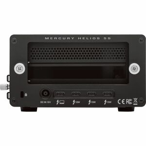 OWC Mercury Helios 5S - For Laptop, Computer, PC, Mac, Workstation - Thunderbolt 5 - Black