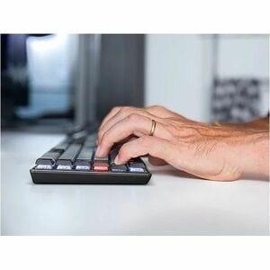 CHERRY G8A-25510 Tastatur - Kabel/Kabellos Konnektivität - USB-Typ C Schnittstelle - RGB LED - Englisch (US) - Schwarz - C