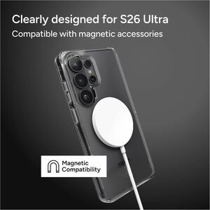 ZAGG Crystal Palace Snap Case for Samsung Galaxy S26 Ultra Smartphone - Textured Edge, Textured Grip - Crystal Clear, Tran