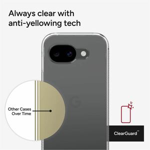 ZAGG Crystal Palace Case for Google Pixel 10a Smartphone - Texture Grip - Transparent - Scratch Resistant, Anti-scratch, Y