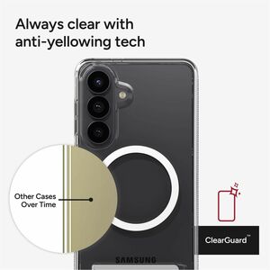 ZAGG Crystal Palace Snap Case for Samsung Galaxy S26+ Smartphone - Textured Edges - Clear - Drop Resistant, Yellowing Resi