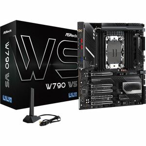 ASRock W790 WS Workstation-Motherboard - Intel W790 Chipsatz - Socket LGA-4677 - Extended ATX - Xeon Unterstützter Prozess
