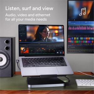 ZAGG Pro Dock USB Type C Docking Station for Notebook, Tablet, Display Screen, Workstation - Charging Capability - Memory 
