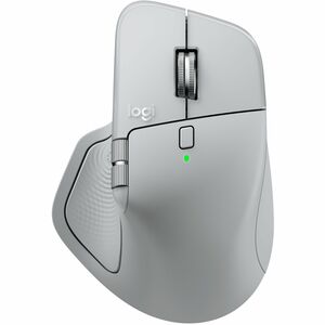 Mouse Logitech MX Master 4 - Frecuencia Bluetooth/Radio - USB Tipo C, USB Tipo A - Darkfield - 8 Botón(es) - Blanco - Inal