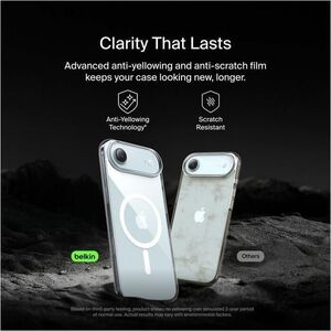 Belkin SheerForce Clear Series Case for iPhone Air - For Apple iPhone Air Smartphone - Clear - Yellowing Resistant, Scratc