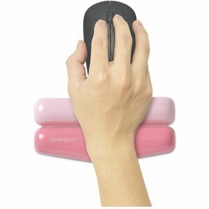 Kensington Duo Gel Wrist Rest - 0.76"" (19.30 mm) Height x 6.69"" (170 mm) Width x 3.09"" (78.50 mm) Depth - Pink - Polyur