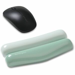 Kensington Duo Gel Wrist Rest - 0.76"" (19.30 mm) Height x 6.69"" (170 mm) Width x 3.09"" (78.50 mm) Depth - Green - Polyu