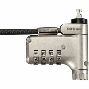 Targus DEFCON ASP106RGLXS Cable Lock For Notebook, Docking Station, Monitor - 1.98 m Cable - Resettable/Serialized - 4-dig
