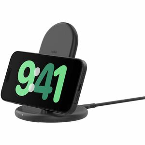 Belkin BoostCharge Induktionsladegerät - Schwarz - für Qi-fähiges Gerät, Smartphone, iPhone - Eingangsstecker: USB - Tempe