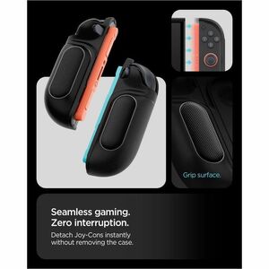 Spigen Case for Nintendo Gaming Console - Black - Thermoplastic Polyurethane (TPU), Polycarbonate (PC)
