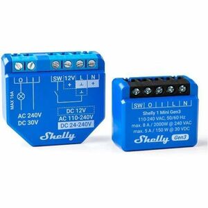 Shelly 1 Gen3 egy áramkörös Wi-Fi + Bluetooth okosrelé