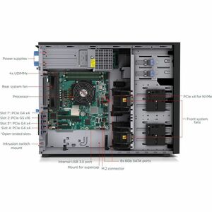 Lenovo ThinkSystem ST250 V3 7DCESBGX00 Tower Server - Intel - Serial ATA/600 Steuerung - Intel C266 Chip - 1 Prozessor-Unt