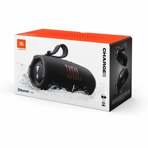 JBL Charge 6 Portable Bluetooth Speaker System - 45 W RMS - Black, Orange - 56 Hz to 20 kHz - Battery Rechargeable - 1
