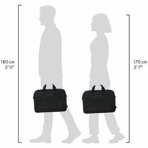 Sacoche de transport Dicota TWO pour 35,6 cm (14") à 40,6 cm (16") Ordinateur Portable - Noir - Étanche, Résistant aux int