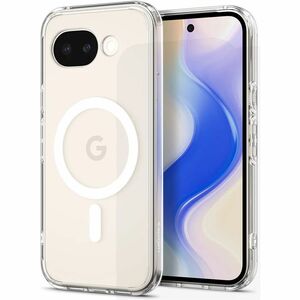 Spigen Ultra Hybrid Mag Case for Google Pixel 10a Smartphone - Clear White - Yellowing Resistant, Drop Resistant, Scratch 
