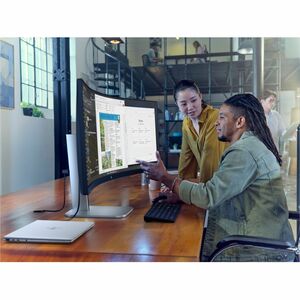 HP 549pm 49" Class Webcam Dual Quad HD (DQHD) Curved Screen LED Monitor - 32:9 - Black - 124.5 cm (49") Viewable - Vertica