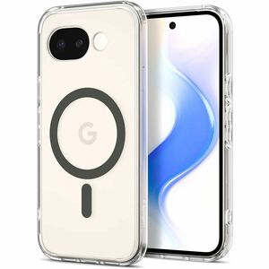 Spigen Ultra Hybrid Case for Google Pixel 10a Smartphone - Clear Graphite - Yellowing Resistant, Drop Resistant, Scratch R