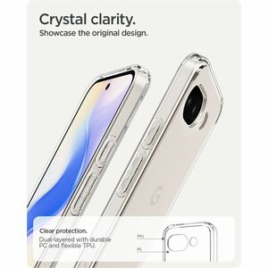 Spigen Ultra Hybrid Case for Google Pixel 10a Smartphone - Crystal Clear - Drop Resistant, Scratch Resistant, Impact Resis