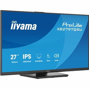 Moniteur LED iiyama ProLite XB2797QSU-B1 27" Classe WQHD - 16:9 - Noir mat - 68,6 cm (27") Viewable - Technologie IPS - LE