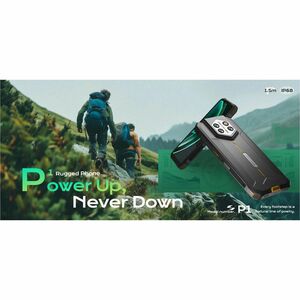 ONERUGGED P1 128 GB Rugged Smartphone - 6.6" TFT LCD HD - Octa-core (8 Core) - 8 GB RAM - Android 14 - 4G - Black, Orange 