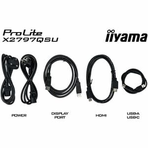 iiyama ProLite X2797QSU-B1 27 Zoll Klasse WQHD LED-Monitor - 16:9 Format - Mattschwarz - 68,6 cm (27 Zoll) Viewable - IPS-