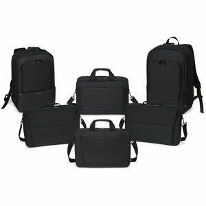 Dicota TWO Carrying Case for 38.1 cm (15") to 43.9 cm (17.3") Notebook - Black - Water Resistant, Weather Resistant - 300D
