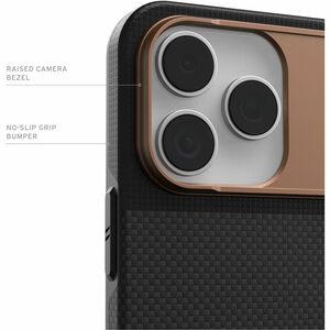 Urban Armor Gear Fibr Armr Case for Apple iPhone 17 Pro Max Smartphone - Graphite, Bronze - Anti-slip, Drop Resistant, Hea