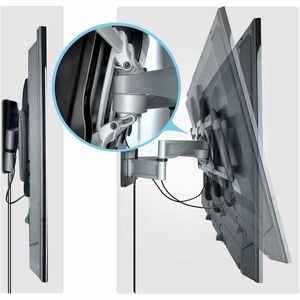 StarTech.com Support Mural Articulé Robuste pour Téléviseur à Écran Plat jusqu'à 100" et 85kg, VESA 800x500, Profil Bas, C