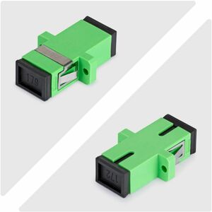 StarTech SC to SC Coupler 10 Pack, OS2 Single Mode SC Fiber Optic Coupler with Flange, SC/APC Simplex Adapter - 10 Pack of