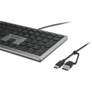 Clavier Kensington KB515 - Pleine taille - Câble Connectivité - USB Type A, USB Type C Interface - Français - AZERTY Dispo
