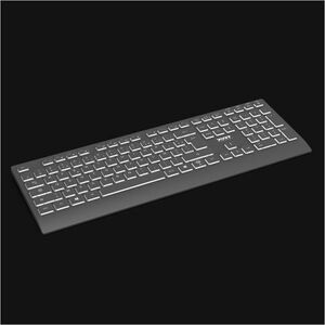 Port Connect Keyboard - Wireless Connectivity - USB Type A, USB Type C Interface - Bluetooth/RF - 10 m - 2.40 GHz - Multim