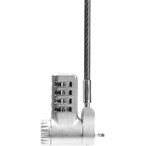 Dicota Cable Lock For Notebook, Monitor, Printer, Projector - 2 m Cable - 4-digit - Combination Lock - Polyvinyl Chloride 