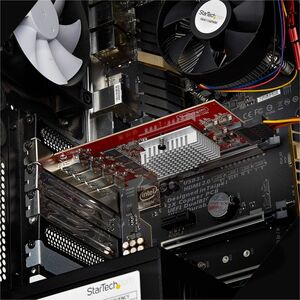 StarTech.com Carte PCIe USB-A 4 Ports 10 Gbps, 4 Contrôleurs USB 3.2 Indépendants, Carte d'Extension PCI Express 3.0, Conf