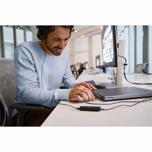 Cuffie Poly Mission 400 425 Cavo Over-the-head, On-ear Stereo - Nero - Microsoft Teams Certification - Binaural - Supra-au