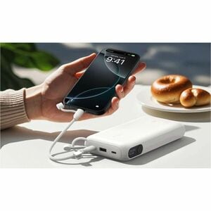Belkin BoostCharge Stromspeicher - Weiß - für Smartphone, iPhone, iPad, AirPod, USB Typ C Gerät, Nintendo Switch, iPad min