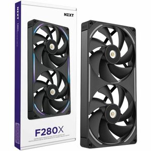 NZXT RF-U28PN-B1 Cooling Fan - PC, Motherboard, Radiator, Heatsink - 140 mm Maximum Fan Diameter - 2 x Fan(s) - 197.08m³/h