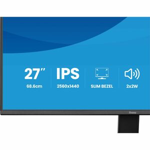 iiyama ProLite X2791QS-B1 27 Zoll Klasse WQHD LED-Monitor - 16:9 Format - Mattschwarz - 68,6 cm (27 Zoll) Viewable - IPS-T