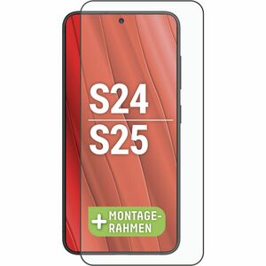 Displex Premium 10H Gehärtetes Glas Displayschutz für Samsung Galaxy S24, Galaxy S25 - Transparent - für AMOLED Smartphone