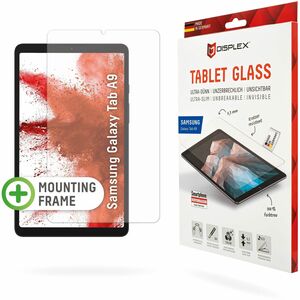 Displex 9H Glas, PET (Film) Displayschutz für Galaxy Tab A9 - Transparent - 1 - für AMOLED Tablet - Kratzfest, Schmutzabwe