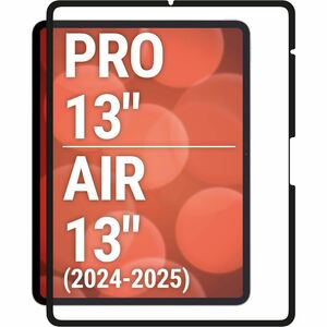 Displex PaperSense 3H PVC Displayschutz für Apple - Transparent, Black Edge (Schwarz) - für 33 cm (13 Zoll) LCD iPad Pro, 