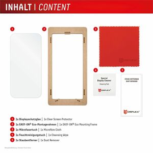 Displex 10H Gehärtetes Glas Displayschutz für Apple iPhone 17 Pro Max - Transparent - 1 Stück - Kratzfest, Schmutzabweisen
