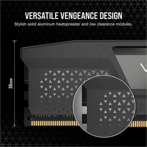 Módulo RAM Corsair Vengeance para Microprocesador, Computadora de juegos, Placa Base - 16GB (1 x 16GB) - DDR5-6000/PC5-480