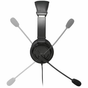 Kensington Wired Over-the-head, Over-the-ear Stereo Headset - Black - Binaural - Circumaural - 182.9 cm Cable - Noise Canc