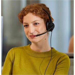 Poly Mission 400 415 Wired Over-the-head, On-ear Mono Headset - Black - Microsoft Teams Certification - Monaural - Supra-a