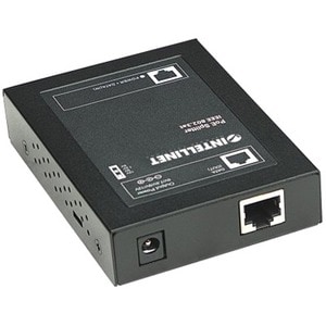 Power over Ethernet (PoE+) Splitter, IEEE802.3at, 5, 7.5, 9 or 12 V DC output voltage - 12 V DC, 4 A Output - 1 x 10/100Ba
