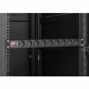 Intellinet PDU - CEE 7/7 (SCHUKO) - 9 x Schuko - 16 A - 230 V AC Input - Overload Protection, Double Pole - 1U - 2 m Cord 