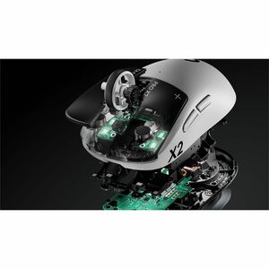 Logitech G PRO X2 SUPERSTRIKE 游戏鼠标 - 无线电频率 - USB 2.0 Type A - 5 按钮 - PC, Mac - 无线 - 2.40 GHz - 可充电 - 44000 dpi - 右旋转