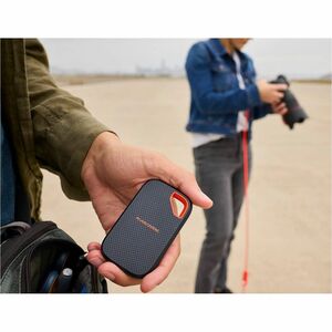SanDisk Extreme Portable SDSSDE70-2T00-G25 2 TB Portable Solid State Drive - External - Black - USB 3.1 Type C - 256-bit A