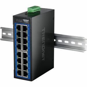 16PORT INDUSTRIAL GIGABIT DIN-RAIL SWITCH