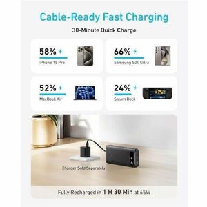 Power Bank ANKER A1383 - Nero - Per iPhone, Smartphone, Console di giochi portatile, MacBook Air, Nintendo Switch, Compute